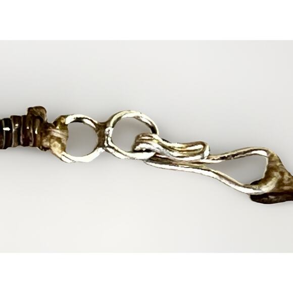 Zuni Sterling Silver Fetish Necklace Multicolor Jasper Rhodonite Carve Stone 28" - Picture 12 of 15